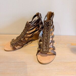 INC International Concepts Beaded Wedges